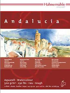 Hahnemuhle Andalucia Watercolour Block  450g / 235lb - Not & Rough  - All Sizes - Picture 1 of 1