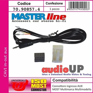 CAVO AUX-IN PIN JACK BMW 3 DAL 2006-> WITH AUX FUNCTION ACTIVE ON RADIO ONLY. - Foto 1 di 4