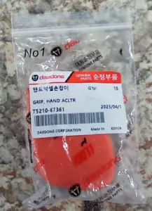 New OEM KIOTI T5210-67361 Orange Rubber Handle Hand Accelerator Grip Fits Many - Picture 1 of 8