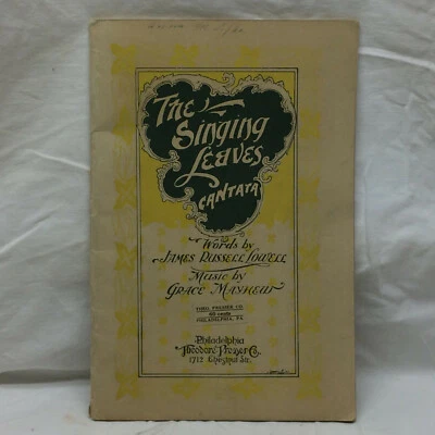 Vintage Music Booklet "The Singing Leaves" Cantata By Grace Mayhew  - Image 1 of 4
