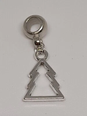 Charm Ciondolo Pendente  Per Bracciale Albero Tono Argento  - Immagine 1 di 2