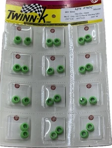 12x AJ's #787c Silicone Tires Neon Green, Fits Type C Gplus MR1 Rokar Full Card - Picture 1 of 2