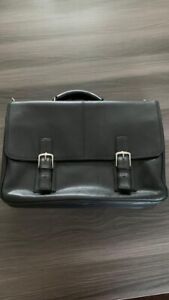 Vintage Coach Black Leather Briefcase