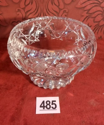 Vintage Royal Brierley Cut Crystal Centerpiece/Large Footed Bowl thick heavy - Image 1 of 4