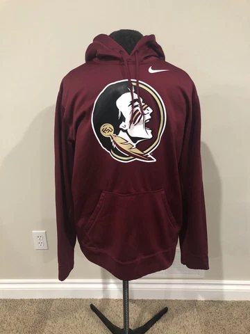 Nike FSU Florida State University Seminoles Therma-Fit Hoodie Sweatshirt Large Cover