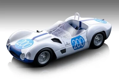 MASERATI BIRDCAGE TIPO 61 #200 TARGA FLORIO 1960 1/18 CAR TECNOMODEL TM18-276 G - Image 1 of 3