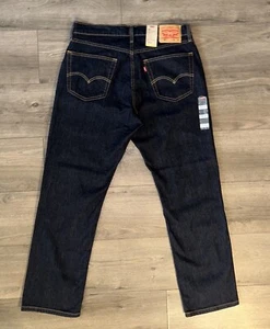 Levi's 541 sportlich Taper Flex dunkle Waschung Denim Herrenjeans 32 x 34 Stretch-Passform neu mit Etikett - Bild 1 von 15