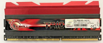 G.Skill TRIDENTX 8GB (1x8GB) DDR3 F3-1866C8D-16GTX PC3-14900 DDR3-1866 CL8#R2563 - Bild 1 von 2