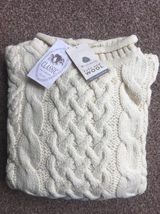 roll neck aran jumper