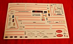 Foglio decalcomania AMT Peterbilt 359 Cross Country Hauler 1/25 - Foto 1 di 1