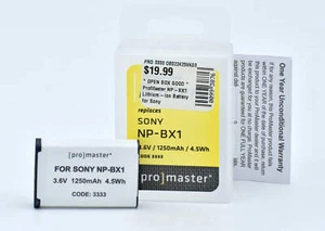 * OPEN BOX GOOD * ProMaster NP-BX1 Lithium-Ion Battery for Sony - Picture 1 of 1