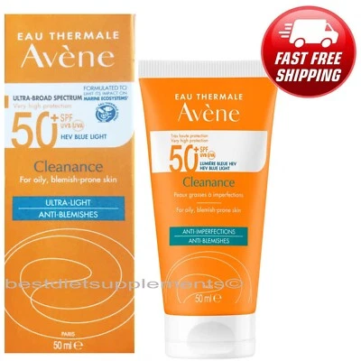 AVÈNE Avene Sun Cleanance Sunscreen SPF50+ 50ml For Oily Skin Exp 01/2027