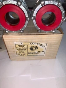 Midland Ross strain relief connector 1 1/2  inch NPT hub liquid tight Qty. Of 2 - Picture 1 of 12