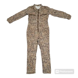 Free People Lennox Printed Jumpsuit Cappuccino Floral Long Sleeve XL - Picture 1 of 10