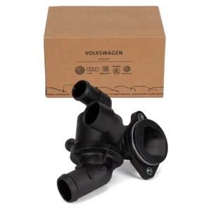 ORIGINAL VW Audi Seat Skoda Thermostat + Gehäuse GOLF 6 A3 2.0 TDI 03L121111AL - Bild 1 von 4