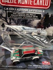 Modellino Auto Macchina Rally Monte-Carlo n 65 Fiat Abarth 131 1978 Scala 1:43