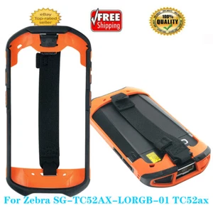 For Zebra SG-TC52AX-LORGB-01 TC52ax Rugged Boot Protective Case Cover - Orange - Picture 1 of 9