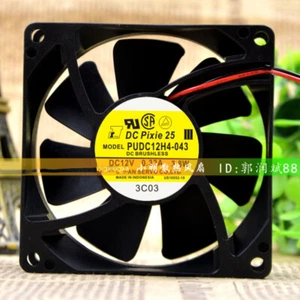 SERVO PUDC12H4-043 8025 12V 0.32A 3.8W 8CM Chassis Industrial Cooling Fan - Picture 1 of 4