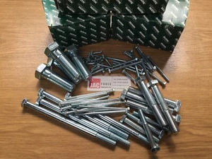 HEX HEAD BOLTS HEXAGONAL BZP SCREWS ALL SIZES M5 M6 M8 M10 M12 M14 M16 M20 - Picture 1 of 1