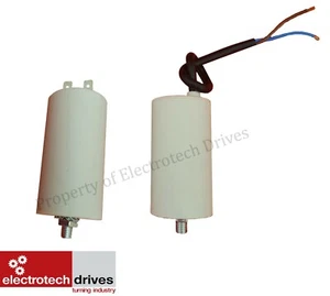 Electric Motor Run Capacitor 1.5uf - 100uf mfd 400/450v Spade Terminal Fly Lead - Picture 1 of 7
