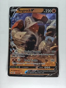 Regirock V 104/202 Swsh01: Sword & Shield Holo - Picture 1 of 2