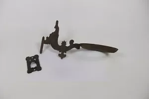 Vintage Gusseisen Wandleuchter Öl Petroleum Lampe Halter Ring und Halterung - Bild 1 von 17