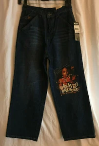 New Makaveli Branded Jeans Kids Size 12 Blue - Picture 1 of 8
