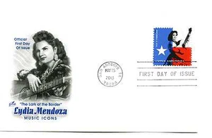 4786 Music Icons, 2013, Lydia Mendoza, ArtCraft FDC - Picture 1 of 1
