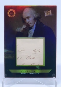 2024 Pieces of the Past 1700s Edition James Watt #224 Relic Hand Written - Bild 1 von 2