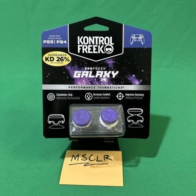 Pulgares de rendimiento KontrolFreek FPS Freek Galaxy púrpura para PS4 y PS5 Foto 1 de 4