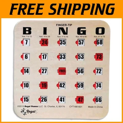 Compact Travel Bingo Cards - 100 Pack, Woodgrain - Image 1 of 4