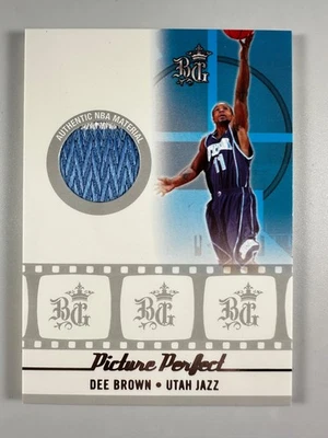 2006-07 Topps Big Game - Picture Perfect Dee Brown #PPJ-DB Jersey 31/50 MEM, RC - Image 1 of 2