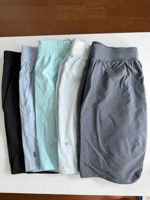 Lot Of 5 Gym Shorts With 3 Lululemon 2 Rhone Men’s Medium 7 Inch Inseams - Image 1 of 4