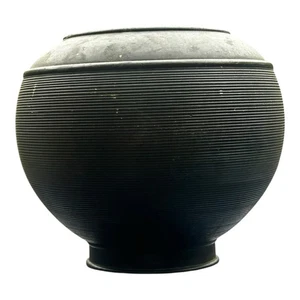 Very Early Antique Bronze Ribbed Vase Arts And Crafts - Picture 1 of 8
