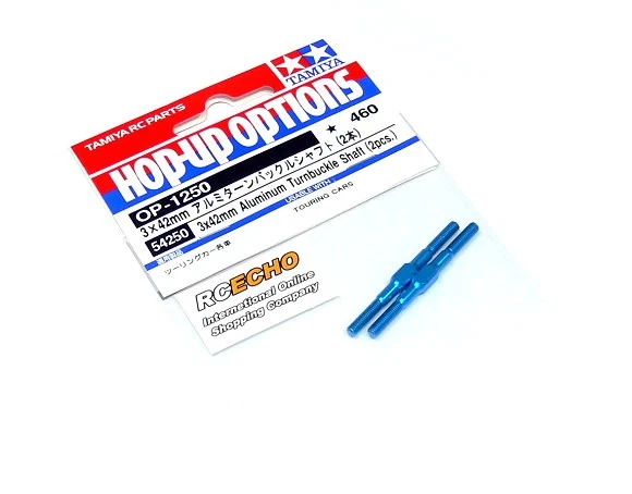 Tamiya Hop-Up Options 3x42mm Aluminum Turnbuckle Shaft (2pcs) OP-1250 54250 - Image 1 of 1