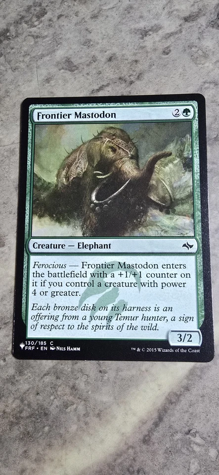 Frontier Mastodon The List Reprints Regular Creature Elephant Common MTG NM  - Image 1 of 1