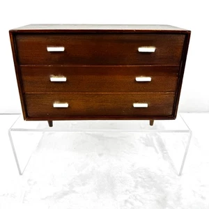 Vintage Mattel Modern Pre Barbie Holz Möbel Puppe Kommode nur 1953 Japan LESEN - Bild 1 von 16