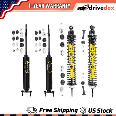 4 Amortiguadores delanteros traseros Monroe para Chevrolet Chevy II 1962 1963 1964 1965 Foto 1 de 4