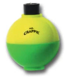 Betts Mr Crappie Rattlin redondo 1,25 pulgadas 3 quilates amarillo/verde (ahorra en 2 paquetes) - Imagen 1 de 1