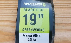 Mulching Blade For 19 In. Cut Greenworks Mowers Replaces Oem # 29373 - Imagen 1 de 5