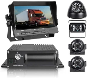 MDVR Kit 4 Channel 1080p Cam Mobile DVR Vehicle Car Video Recorder Truck Bus - Picture 1 of 7