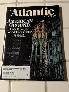 The Atlantic Magazine July Aug 2002 American Ground World Trade Center L51 - Imagen 1 de 1