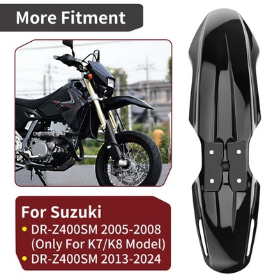 53111-29FA0-019 guardabarros delantero negro para Suzuki DR-Z400SM 2005 2006-2024 Foto 1 de 4