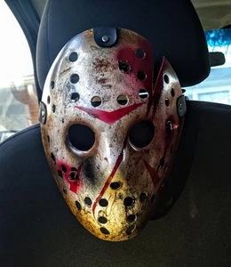 Custom Friday the 13th inspired Jason Vorhees Halloween  Hockey Mask - Picture 1 of 14