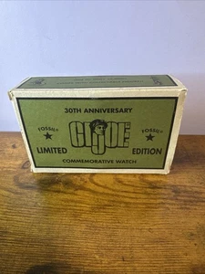 1994 Fossil Limited Edition GI JOE 30th Anniv. Uhr + Zinnfigur Neu - Bild 1 von 16