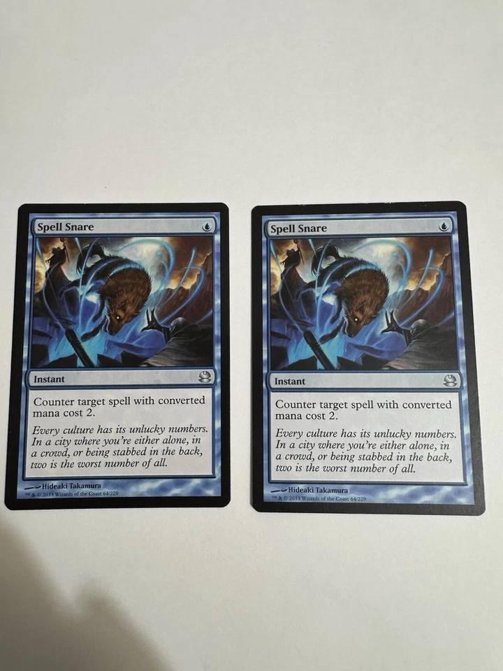 Magic The Gathering Spell Snare 64/229  (Modern Masters) x2 - Image 1 of 2