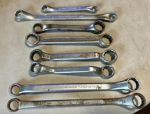 VINTAGE MXD USA 8PC OFFSET DOUBLE BOX END WRENCHES - Picture 1 of 6