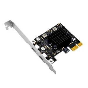 PCIe to Type-C PCI Express PCI-E 1X to USB3.2 Gen2 TYPE-C Expansion Card8086 - Afbeelding 1 van 6