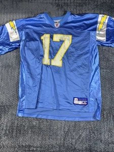 Reebok San Diego Chargers Philip Rivers 17 NFL Jersey Mens Size XL Blue - Picture 1 of 12