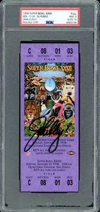 John Elway Signed 1998 Super Bowl XXXII Ticket Broncos PSA 9 Auto 10 PSA/DNA - Picture 1 of 2